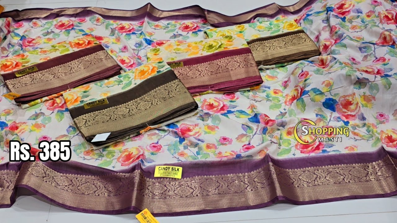 Madina wholesale|| Wedding season special low range sarees collection No extra gst 