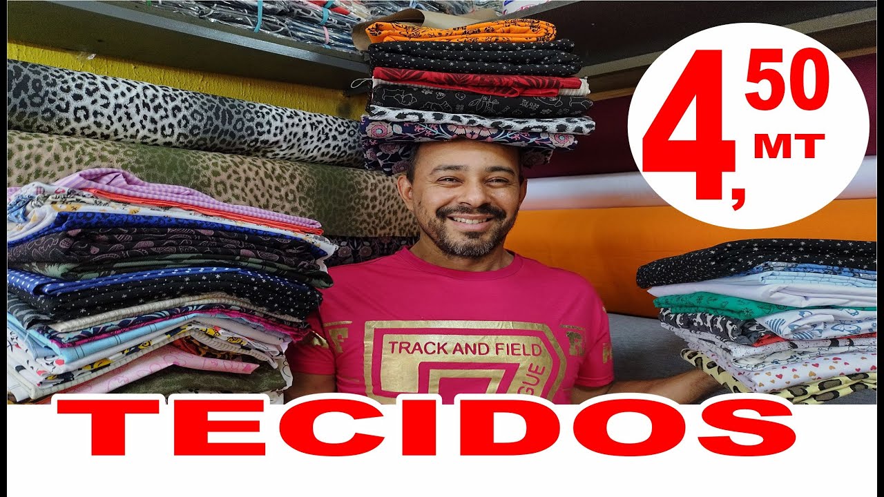 TECIDOS 4,50 METRO/ ESTOQUE LIMITADO! - YouTube