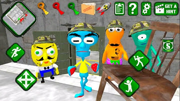 Sponge Area 51. Neighbor Escape Alien Base Secret - Level 6 & Level 7 | by TinySponge Studio
