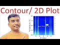 Visualize and plot 2d color counter map of a series of XRD data in origin