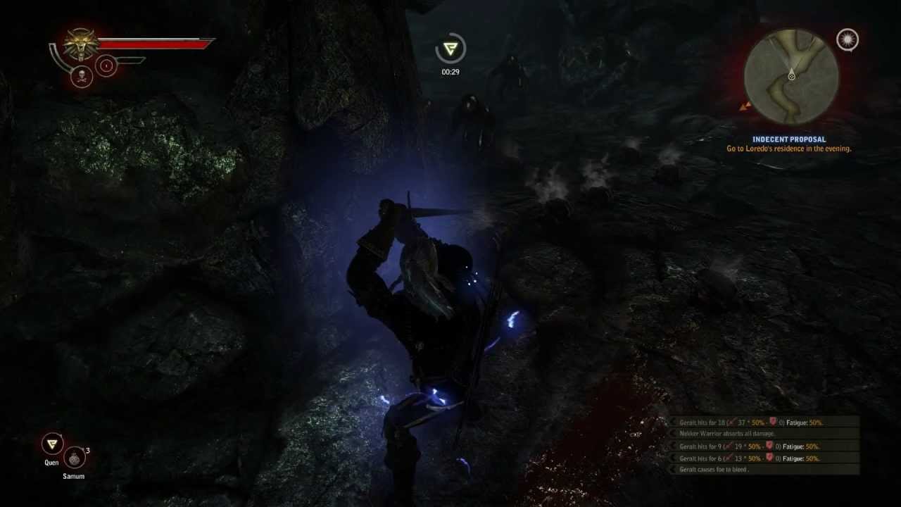 The Witcher 2 EE: Nekker Cave Farming (Chapter 1 - DarkMode) - YouTube