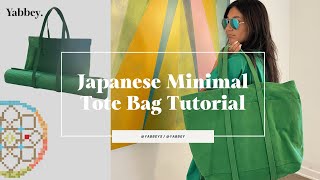 Minimal Tote Bag Sewing Tutorial  Pattern Download
