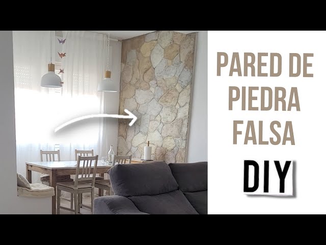 COMO HACER UNA PARED DE PIEDRA ARTIFICIAL EN TU PISO