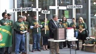 Seattle Public Library furlough rally (part 2)
