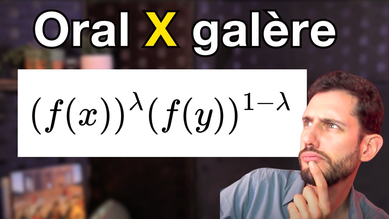 À L'AIDE ! Oral de l'X faisable en sup sur la convexité