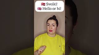 How to say hello in Latvian #latvian #latvianlanguage #latvianlesson #spokenlatvian