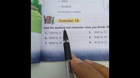 class 4 exercise 16 qn no 1,5