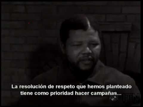 Primera entrevista en televisn de Nelson Mandela (...