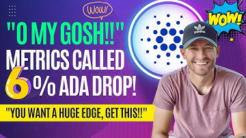 "O MY GOSH!!" - INDICATOR CALL 6% ADA DROP PERFECTLY! CARDANO NEWS TODAY (CARDANO PRICE PREDICTION!)