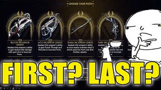 Incarnons of the week, which one first? | Warframe @ArthussOfficial