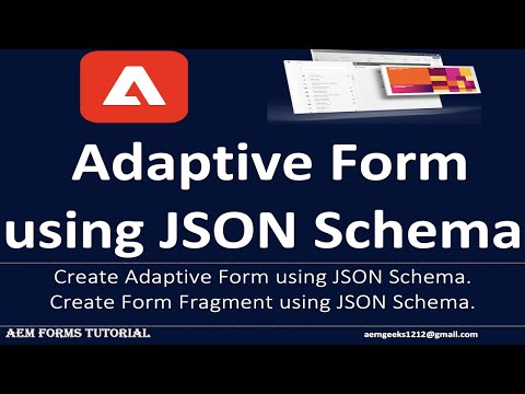 AEM Forms #11 | Create Adaptive Form using JSON Schema