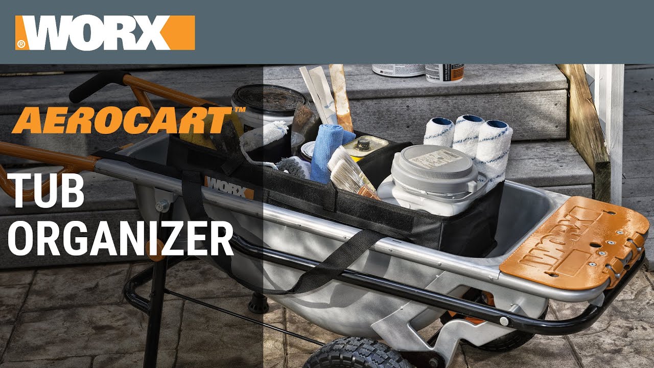 Produktbild von Worx WA0235 Aerocart Werkzeughalter – 2 Stück, Universell Für Schubkarren – Für Schaufeln, Rechen & Co.