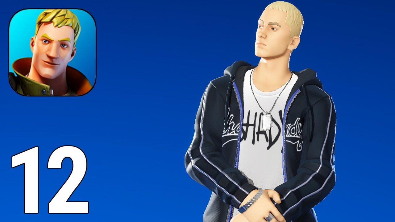 Fortnite Slim Shady Eminem Skin Gameplay Part 12 Victory Royale 2024