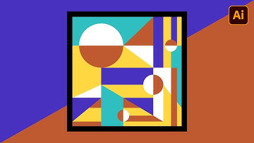 Color Block Geometric Background | Adobe Illustrator Tutorial