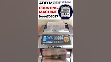Add Mode of Currency Counting Machine #eromart #shorts #viral #trending #youtubeshorts