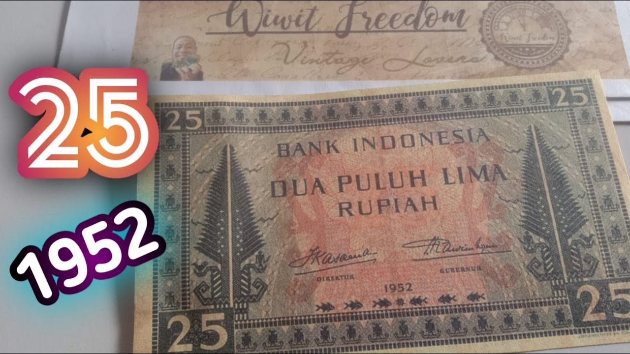25 Rupiah 1952 YouTube 25 Rupiah 1952 YouTube
