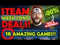 Steam Weeklong Deals! 16 AWESOME Games with HUGE Discounts!