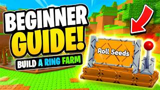 BEGINNER GUIDE in BUILD A RING FARM Roblox - How to Make Money Fast and Progress