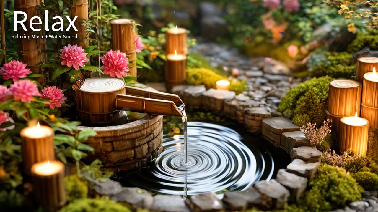 🌿 Piano with Bamboo Water Sounds for Stress and Anxiety at Night – Deep Relaxation and Better Sleep