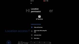 Driver App Background Location Access
