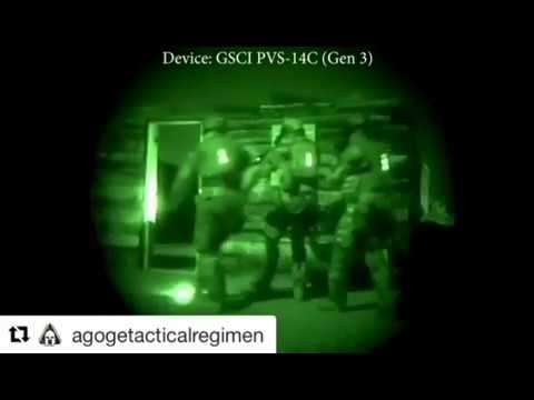 Gen 3 PVS-14C Night Vision Monocular by GSCI in Action