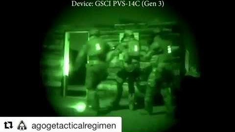 Gen 3 PVS-14C Night Vision Monocular by GSCI in Action