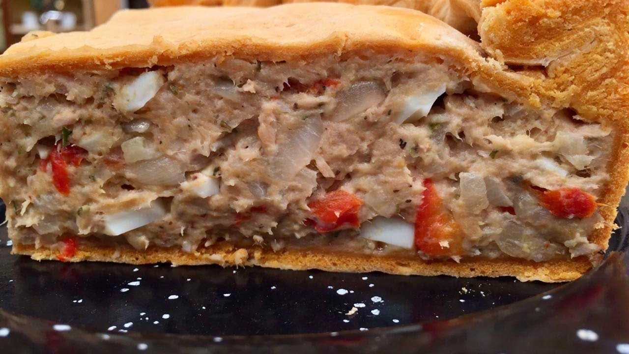 Tarta de atún y salsa blanca en 5 pasos