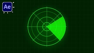 Radar Signal Display Animation in After Effects Tutorials