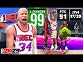 RAY ALLEN SHARPSHOOTER BUILD 99 3PT Is UNSTOPPABLE In RANDOM REC On NBA 2K25