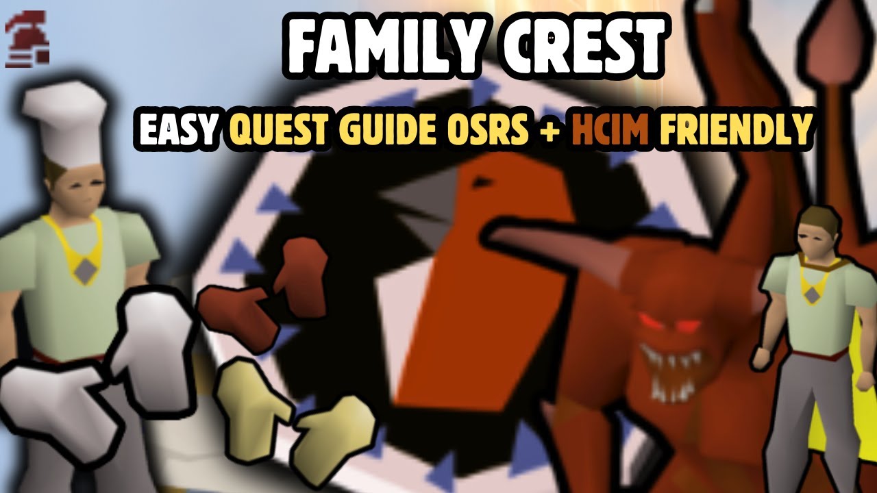 Family Crest Quest Guide OSRS (HCIM Friendly + Easy Safe Spot Method)