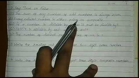 Exercise 1.1/ 2. Say true or false