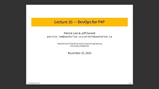 ECE 459 Lecture 35: DevOps