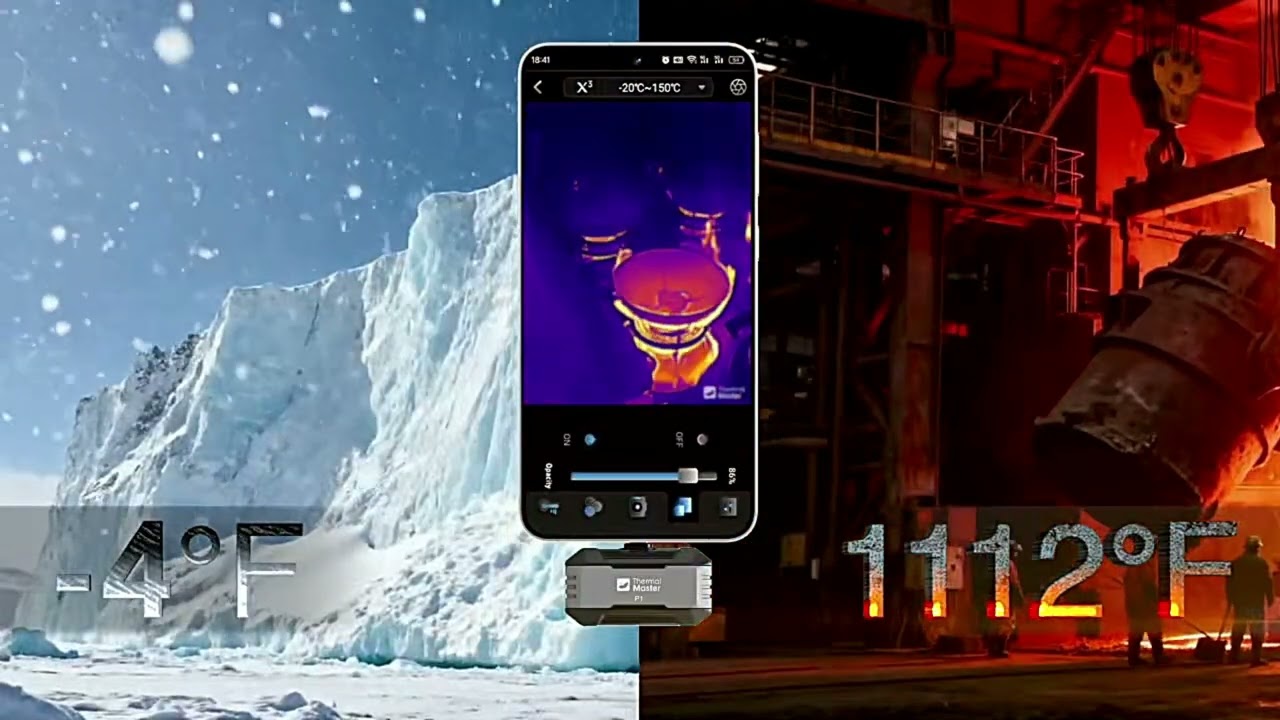 Thermal Imager P1 for USB C iPhone and Android Phone 320*240 X³IR Resolution 25H