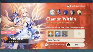 Nicole Test Run, 6.6 Banner - Genshin Impact