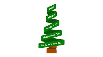 Christmas Tree Happy New Year 2023 HTML CSS