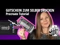 Selbstgemachter Gutschein mit Handlettering zum Ausdrucken – Procreate Schritt für Schritt Tutorial