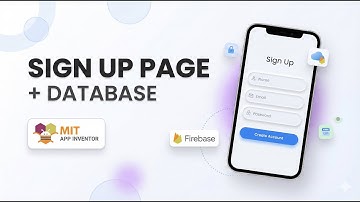 How to make a sign up page in MIT App Inventor using firebase 🔥