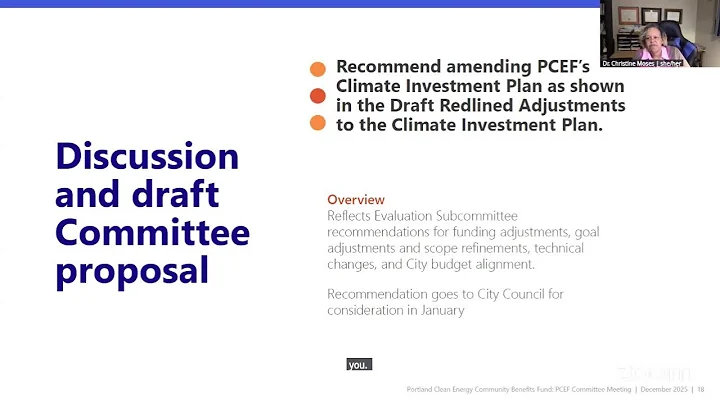 PCEF Committee Meeting - December 10, 2025