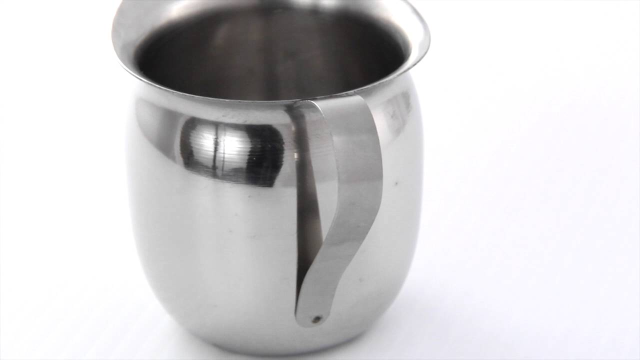 8oz stainless steel Creamer YouTube