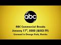 ABC Commercial Breaks (January 17th, 2000, WJXX-TV)
