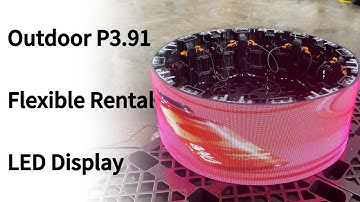 Outdoor P3.91 Flexible Rental LED Display Waterproof Test #nseled #nseledcloud #nseledeurope