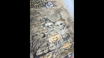 Day 25- How to make a ghostly transfer #30in30days #spookyseason2025 #dinawakleyledgerjournal