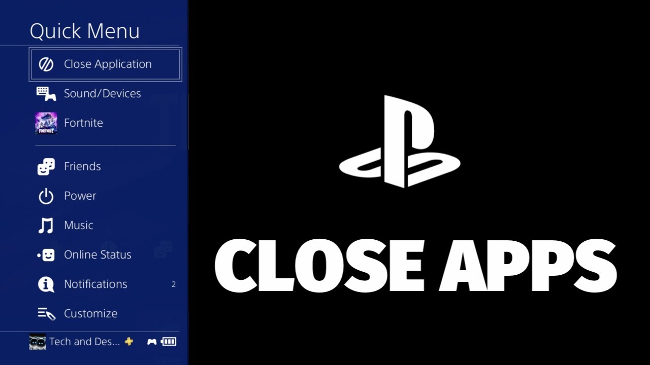 Trække ud lige lancering How to Close Apps on PS4 | fully close application on PlayStation - YouTube