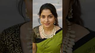 Olive Green & Black Designer Mul Cotton Saree 🎶 | Music Concept | Official Wear | Khavishas screenshot 3