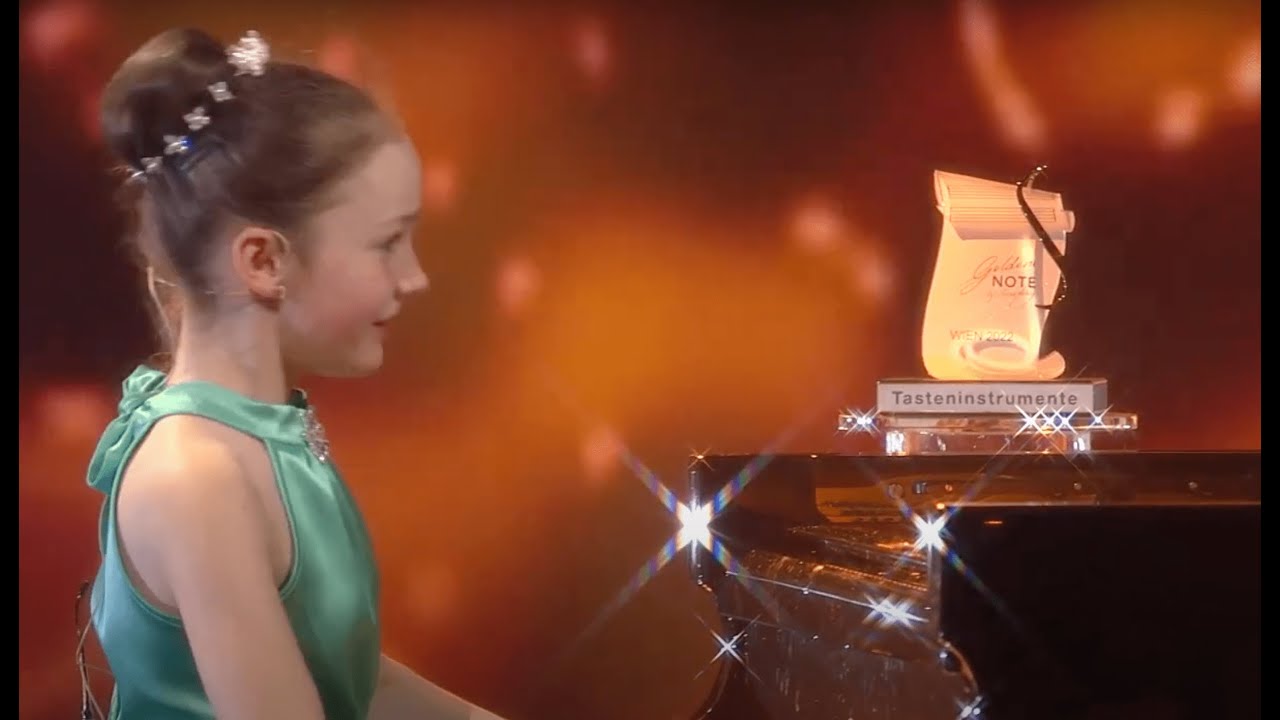 Sunny Ritter, (12 yr) wins the Goldene Note on ORF television - YouTube