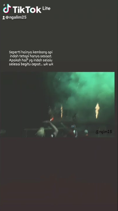 Kembang api, indah tetapi hanya sesaat...