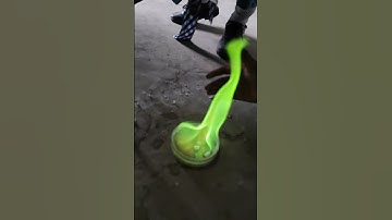 Green Fire 🔥 #greenfire #experiment #science #shorts  #scienceexperiment #education #chemistry