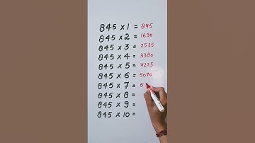 Find mistake in last digit of Table 845...🤔#maths #reasoning