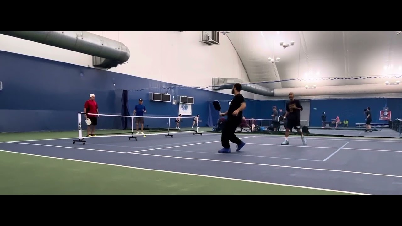 4.0+ open play Pickleball game in Queens College YouTube