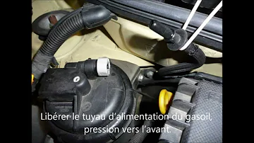 Où se trouve le filtre à gasoil sur une Fiat Panda ?